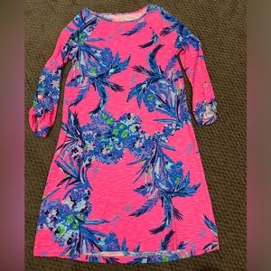 Lilly Pulitzer Surfcrest Tiki pink dress size XS